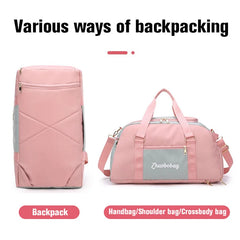 Yoga Bag Gym Backpack Sports Training Shoulder Bag Outdoor Travel Duffel