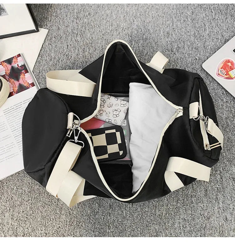 Waterproof Yoga Fitness Bag for Women - Crossbody Sport Bag for Gym Travel