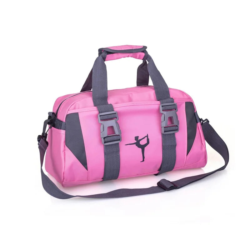 Yoga Fitness Travel Tote Bag Waterproof Nylon Shoulder Crossbody Sports