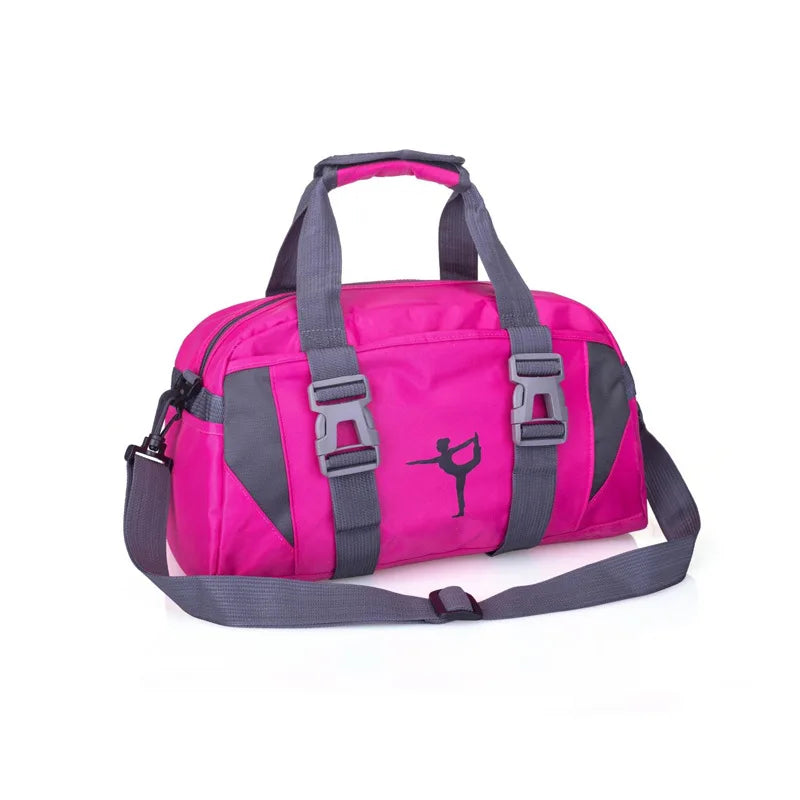 Yoga Fitness Travel Tote Bag Waterproof Nylon Shoulder Crossbody Sports