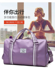 Yoga Gym Bag with Shoe Compartment and Wet-Dry Separation