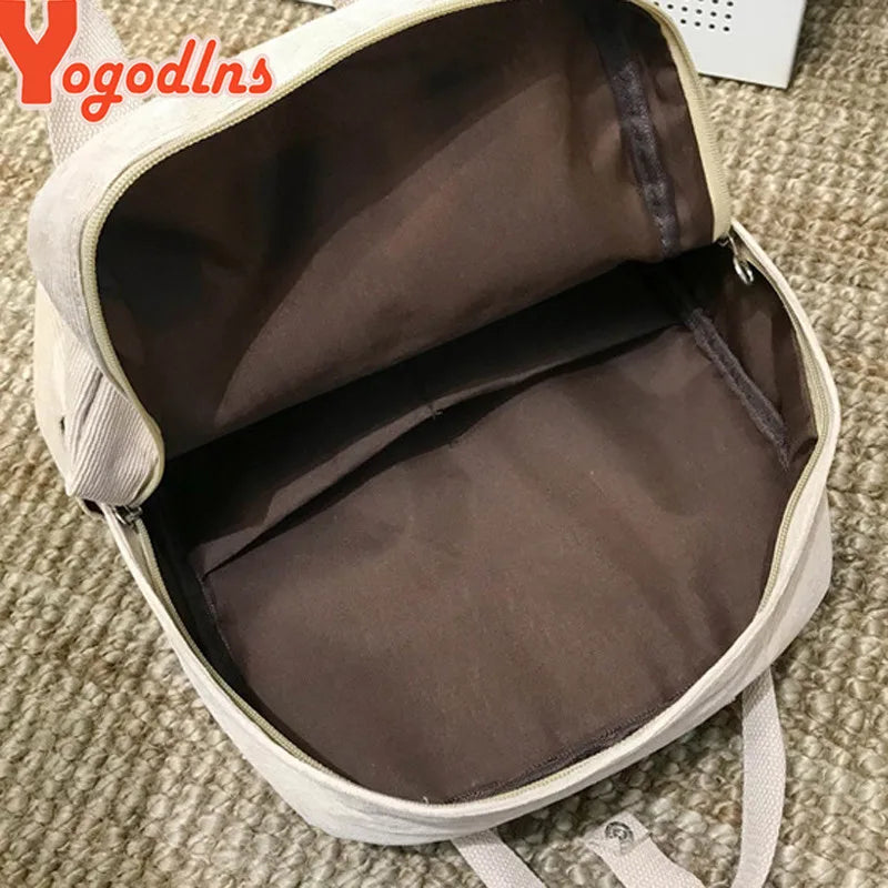 Waterproof Canvas Backpack for Teen Girls Laptop