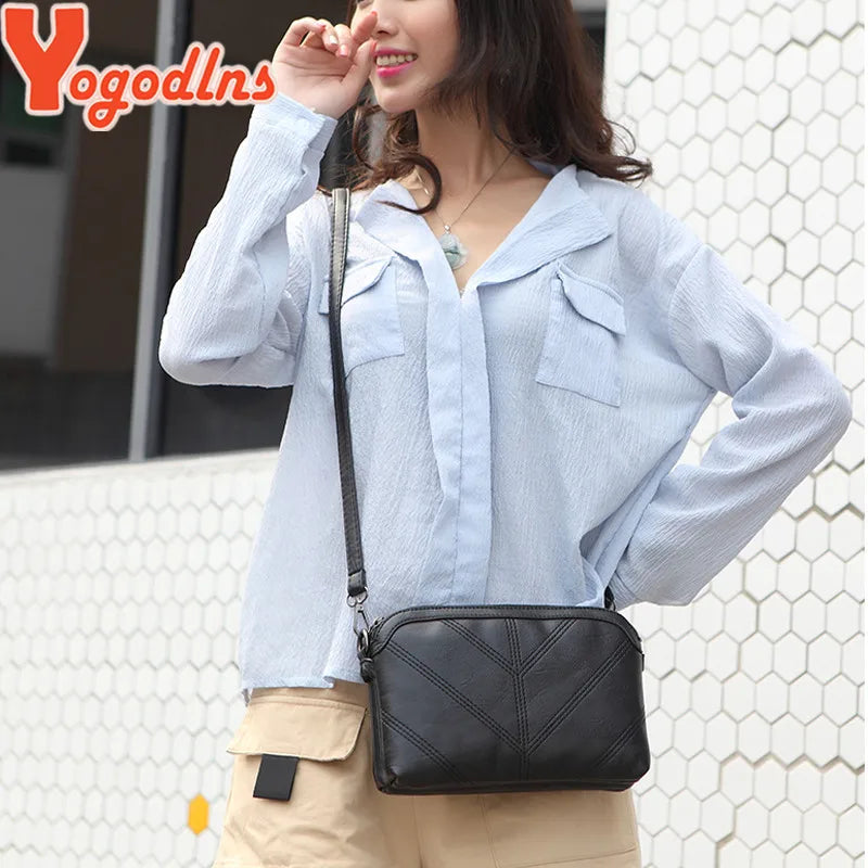 Summer Women Bag Leather Handbags PU Shoulder Small Flap Crossbody Bags