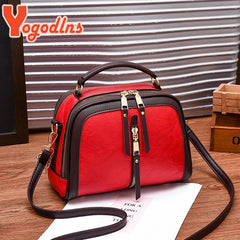 Crossbody Bags For Women PU Leather High Ladies Solid Bag