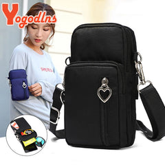 Waterproof Nylon Crossbody Bag for Women Multifunction Small Bag