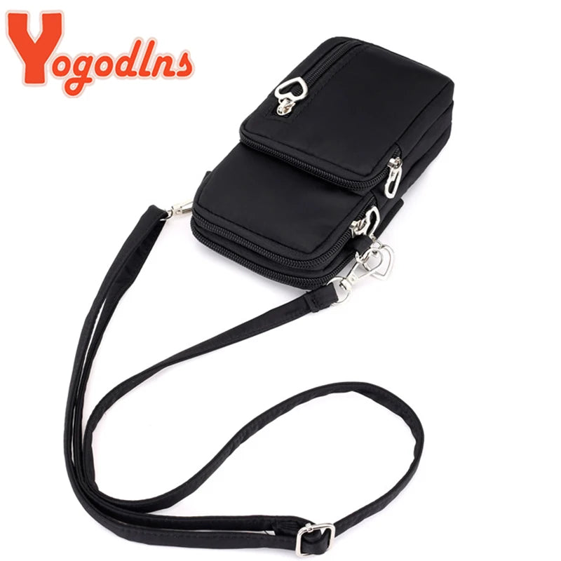 Waterproof Nylon Crossbody Bag for Women Multifunction Small Bag