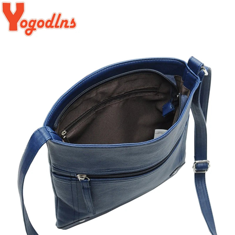 Women Messenger Bag Leather Crossbody Shoulder Handbag Satchel