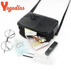 Vintage Flower Embroidery Shoulder Bag Women Crossbody Messenger Square Bag