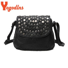Enveljavascope Clutch Rivet Women's Leather Party Purse Handbag