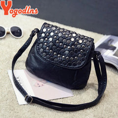 Enveljavascope Clutch Rivet Women's Leather Party Purse Handbag