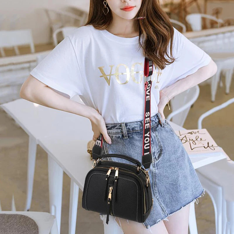 Yogodlns Shoulder Bag Women PU Leather Handbag Crossbody Chains