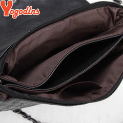 Rivet Skull Shoulder Bag Women PU Leather Handbag Purse Hand Bags