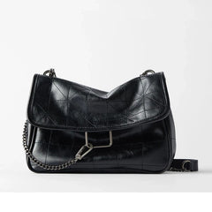 Vintage Shoulder Bag Chain Messenger Bags Soft Flap Crossbody Bag