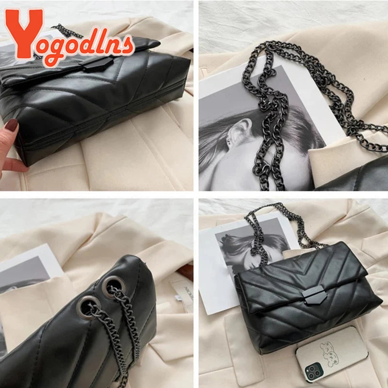 Women Crossbody Bag Chain Shoulder Handbag