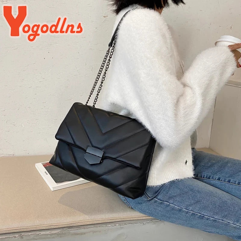 Women Crossbody Bag Chain Shoulder Handbag