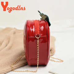 Sweet Strawberry Shape Crossbody Bag for Women