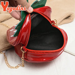 Sweet Strawberry Shape Crossbody Bag for Women