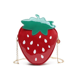 Sweet Strawberry Shape Crossbody Bag for Women