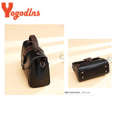 Retro Shoulder Bag Soft PU Leather Crossbody Flap Messenger Shopping Purse