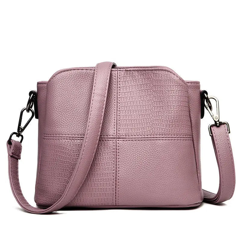 Retro Soft Leather Shoulder Bag Women Crossbody Handbag Purse