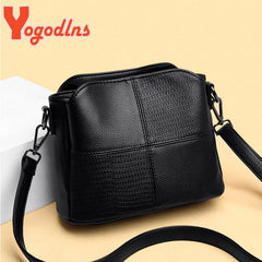 Retro Soft Leather Shoulder Bag Women Crossbody Handbag Purse