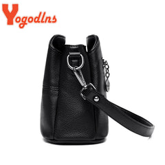 Retro Soft Leather Shoulder Bag Women Crossbody Handbag Purse