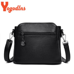 Retro Soft Leather Shoulder Bag Women Crossbody Handbag Purse