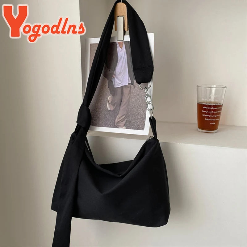 Knotted Straps Shoulder Bag Large Capacity Crossbody Bag Casual Handbag