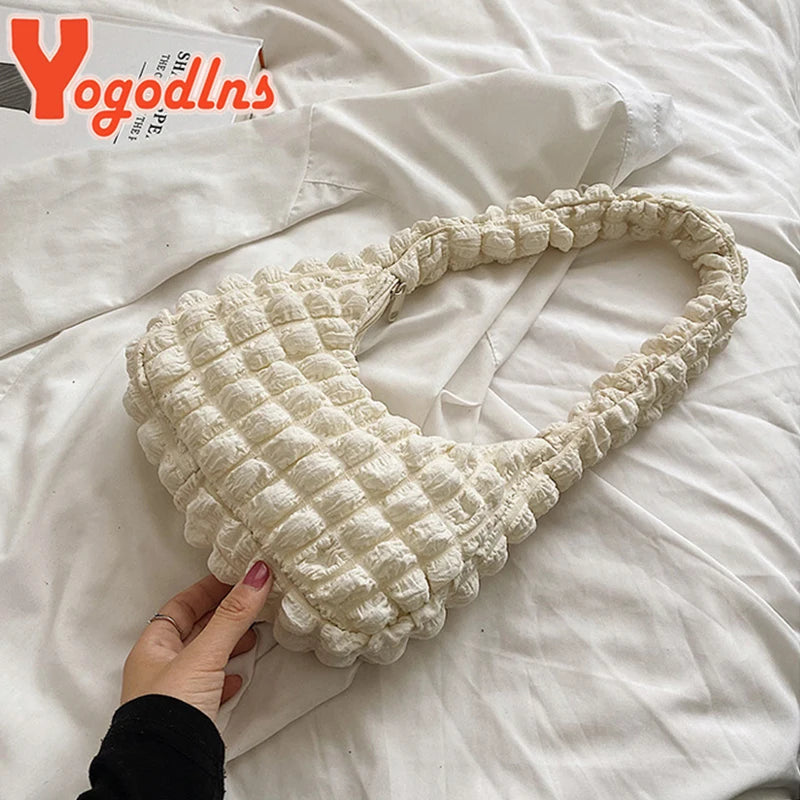 Summer Bubble Shoulder Bag For Women Portable Handbag Girls Armpit Bag