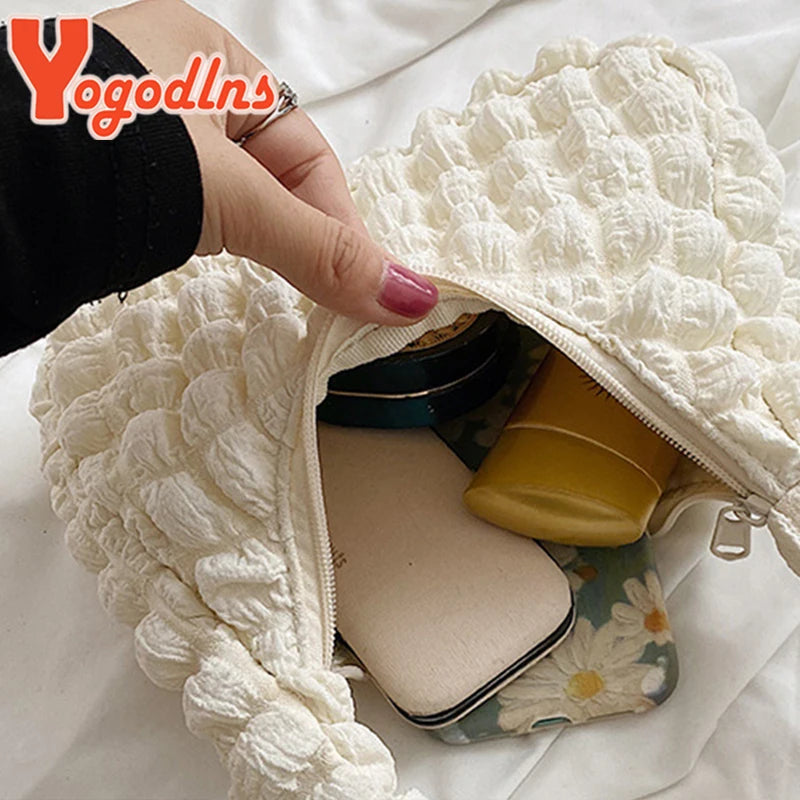 Summer Bubble Shoulder Bag For Women Portable Handbag Girls Armpit Bag