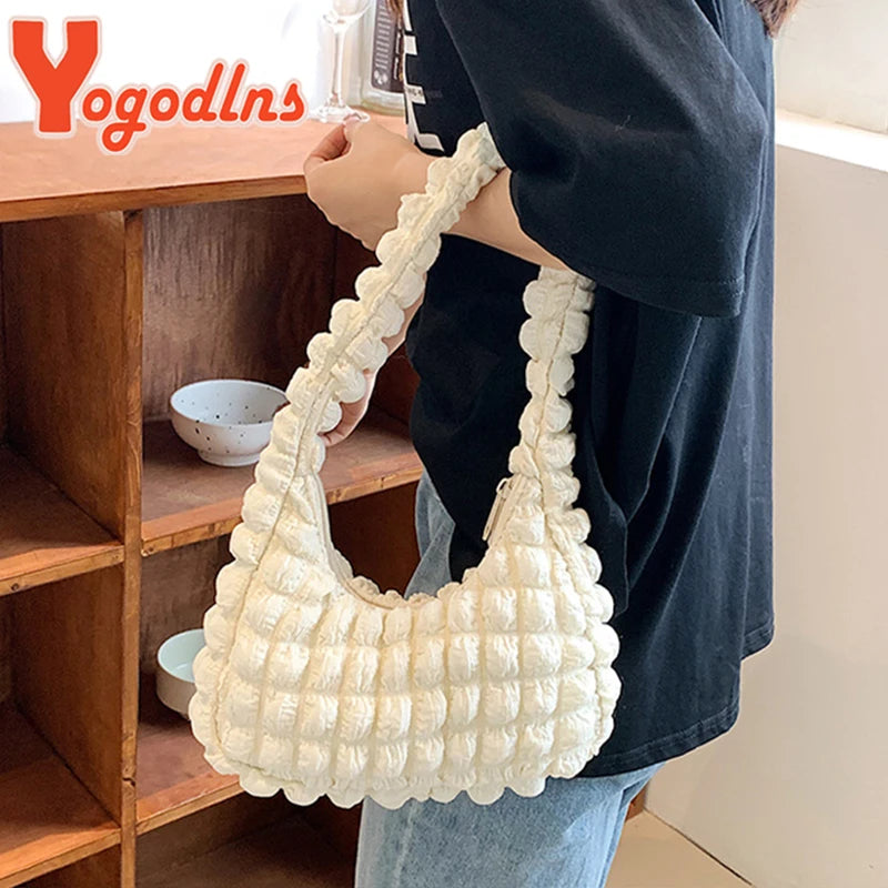 Summer Bubble Shoulder Bag For Women Portable Handbag Girls Armpit Bag