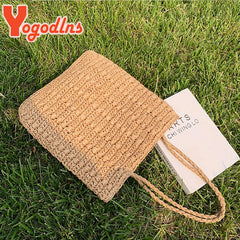 Summer Large Capacity Straw Bag Women Woven Totes Bag Bohemia Beach Handbag