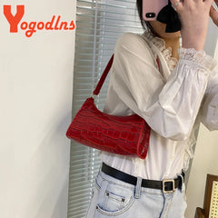 Thick Chains Shoulder Bag Quilted Texture Underarm Bag