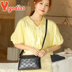 Vintage Printing Shoulder Messenger Bag Female Pu Leather Crossbody Bag