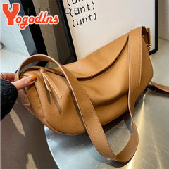 Vintage Dumpling Bag Soft Leather Crossbody Handbag Purse