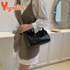 Vintage Shoulder Bag Wide Strap Crossbody Retro Messenger Handbag