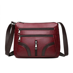 Vintage PU Leather Shoulder Bag Crossbody Multifunction Messenger Small