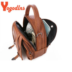 Vintage Small Shoulder Bag Women Soft PU Leather Crossbody Bag