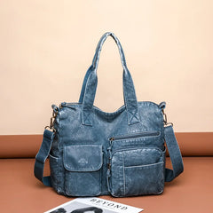 Vintage Women's Bag High Handbag Large Capacity Tote Bag Retro Handle Bag