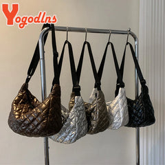 Winter Space Cotton Shoulder Bag For Women