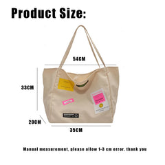 Canvas Woman Tote Bag Large Capacity Student Shoulder Bags Handbag Girls Cartoon