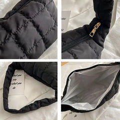 Fluffy Tote Bags Mini Shoulder Underarm Bag Winter Ladies Small Purse Handbags