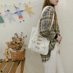 Plush Shoulder Bag Flower Embroidery Handbag Casual Tote Bags