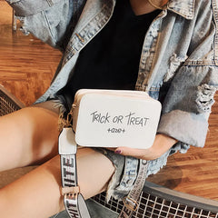 Retro Women Handbags Ladies Tote Sweet Letters Literary Hand