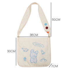 Classic Women Canvas Crossbody Bags for Ladies Casual Style Handbag