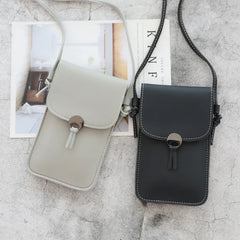 Retro Touch Screen Mobile Phone Bag Women Chain Messenger PU Shoulder Bag