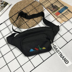 Unisex Street Style Chest Bag with Cartoon Embroidery