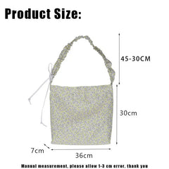 Women Flower Jacquard Messenger Bag Casual Tote School Shoulder B