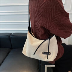 Canvas Shoulder Bag Casual Tote Handbag Zipper Messenger Bags