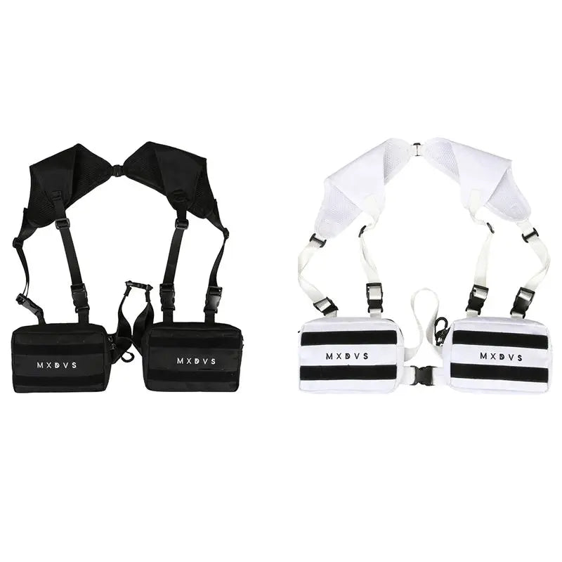 Girls Street Hip Hop Chest Bag Tactical Vest Waist Pack Rig Bags